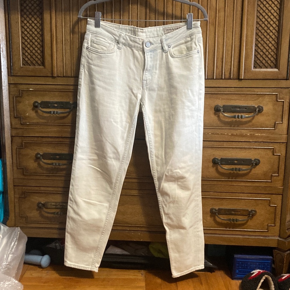 All Saints W29 Light Blue “Mast” Denim Cropped jeans